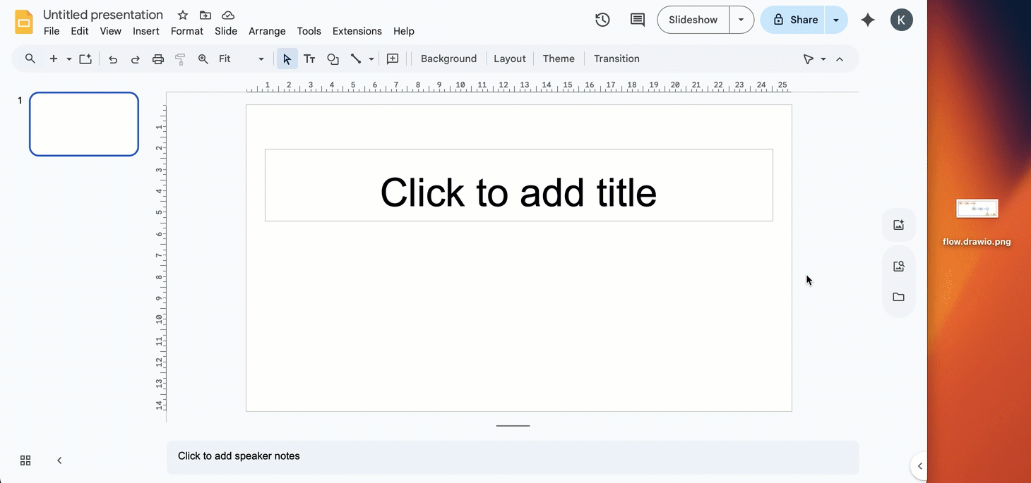 Export a draw.io diagram to a PNG image, then import it into your Google document