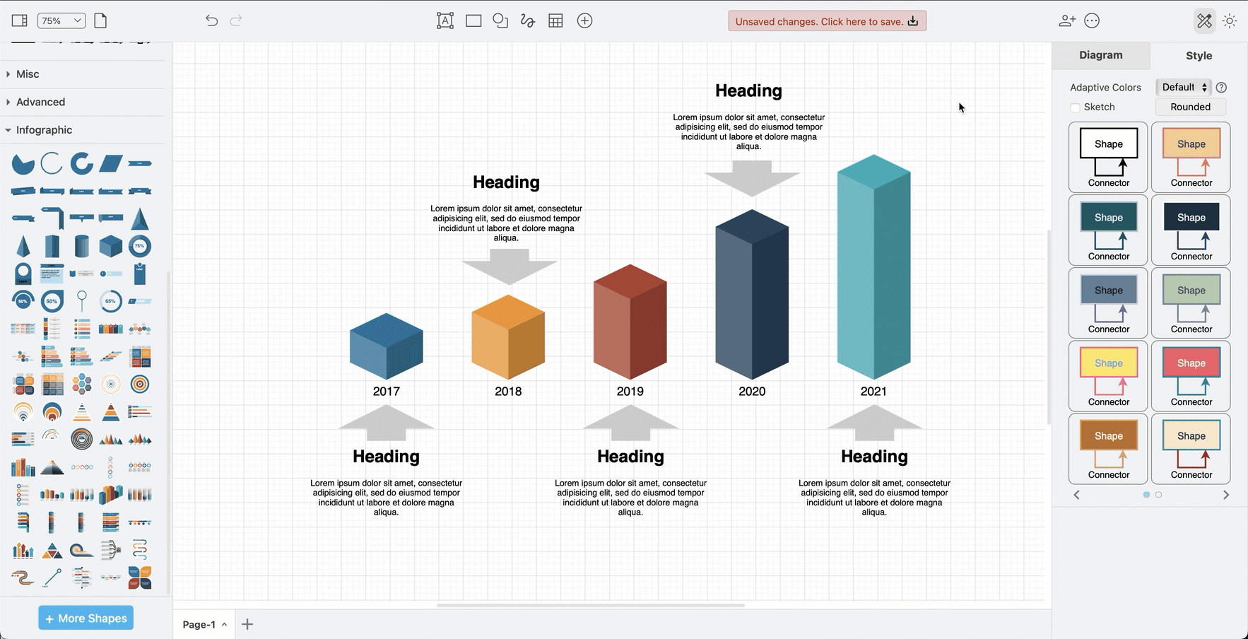 High contrast simplifies the draw.io editor interface so that it is easier to read, and improve contrast updates the colours in dark mode to make diagrams easier to see on a dark background